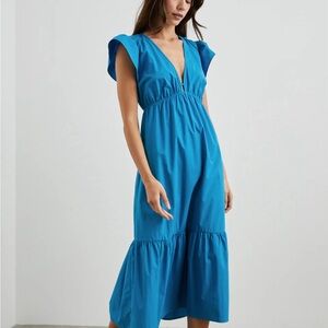 NWT Rails Tina Midi Dress Turkish Tile Blue XS